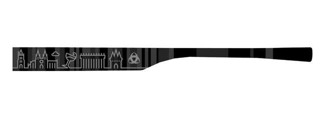 1 Bügelpaar eye:max 5832-04Farbe: Bordeaux schwarz - Bügellänge: 138mm