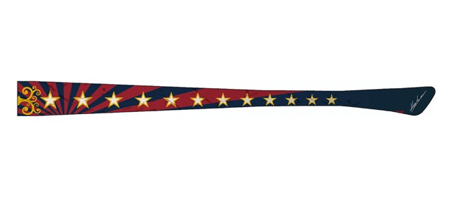 1 Bügelpaar eye:max 5823-21 Farbe: Zirkus rot-blau - Bügellänge: 135mm 1 Bügelpaar eye:max 5823-21