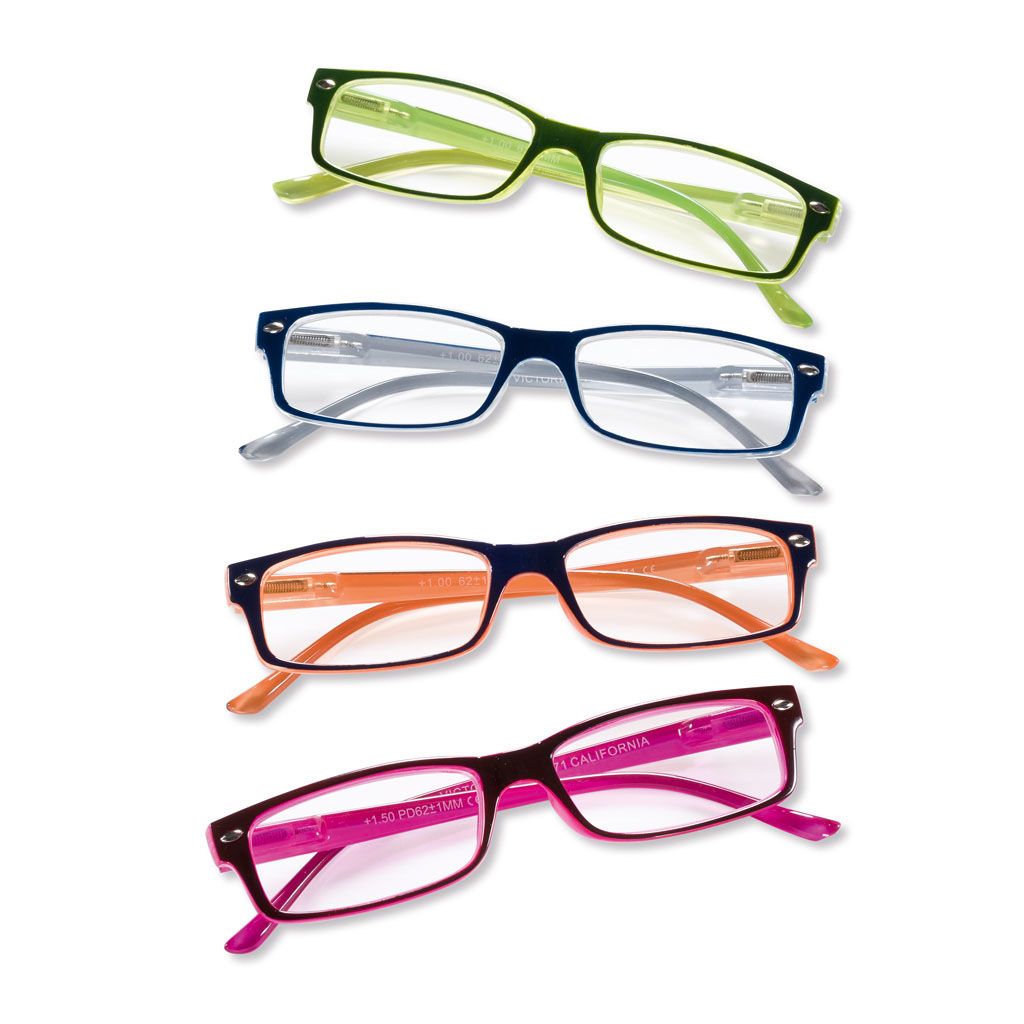 Lesehilfe | Lesebrille - CALIFORNIA +1,00 BLAU / CRYSTAL Lesehilfe | Lesebrille - CALIFORNIA +1,00 BLAU / CRYSTAL