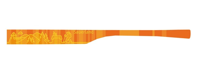 1 Bügelpaar eye:max 5814-08Farbe: Sauerland orange - Bügellänge: 138mm