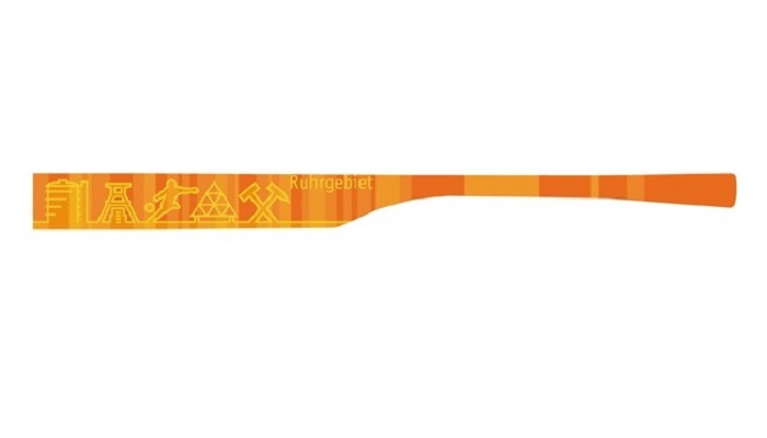 1 Bügelpaar eye:max 5684-08Farbe: Ruhrgebiet orange - Bügellänge: 138mm