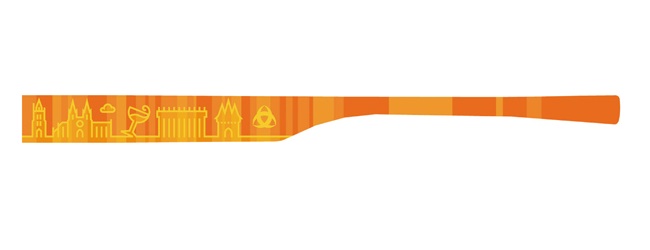 1 Bügelpaar eye:max 5832-03Farbe Bordeaux: orange - Bügellänge: 138mm 1 Bügelpaar eye:max 5832-03