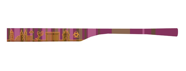 1 Bügelpaar eye:max 5832-07Farbe: Bordeaux braun-lila - Bügellänge: 138mm 1 Bügelpaar eye:max 5832-07