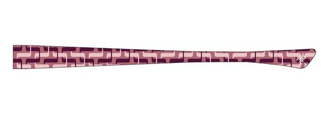 1 Bügelpaar eye:max 5856-01 Farbe: Schlange 70er weinrot - Bügellänge: 135mm 1 Bügelpaar eye:max 5856-01