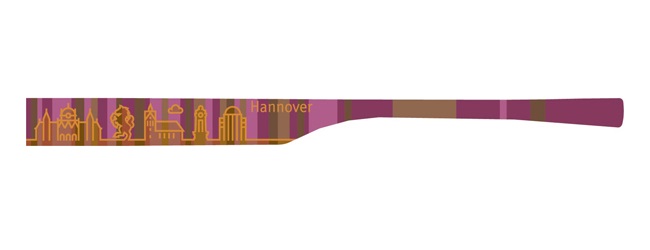 1 Bügelpaar eye:max 5878-07 Farbe: Hannover braun-lila - Bügellänge: 138mm