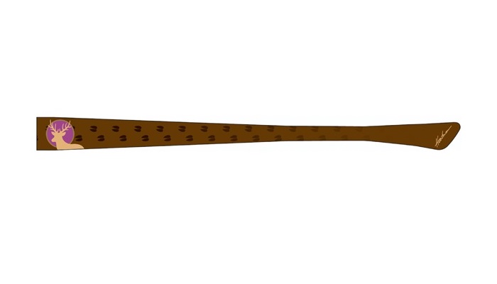 1 Bügelpaar eye:max 5689-03 Farbe: Braun Hirsch - Bügellänge: 135mm 1 Bügelpaar eye:max 5689-03