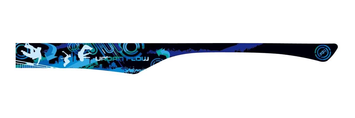 5449-01 - 135 - Parkour Urban Flow blau-schwarz 1 Bügelpaar eye:max 5449-01