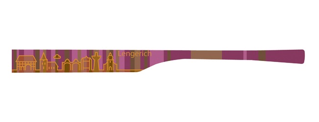 1 Bügelpaar eye:max 5818-07Farbe: Lengerich braun-lila - Bügellänge: 138mm